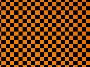 Pretty in Print – Checker 3 – Mandarin – A4 Paper