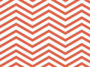 Pretty in Print – Chevron – Fire Engine Red – White – A4 Paper