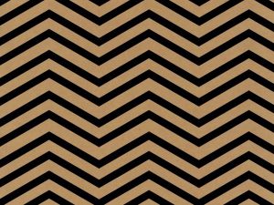 Pretty in Print – Chevron – Licorice Black – Kraft – A4 Paper